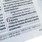 Bíblia King James 1611 - letra ultra-gigante - capa luxo castanha
